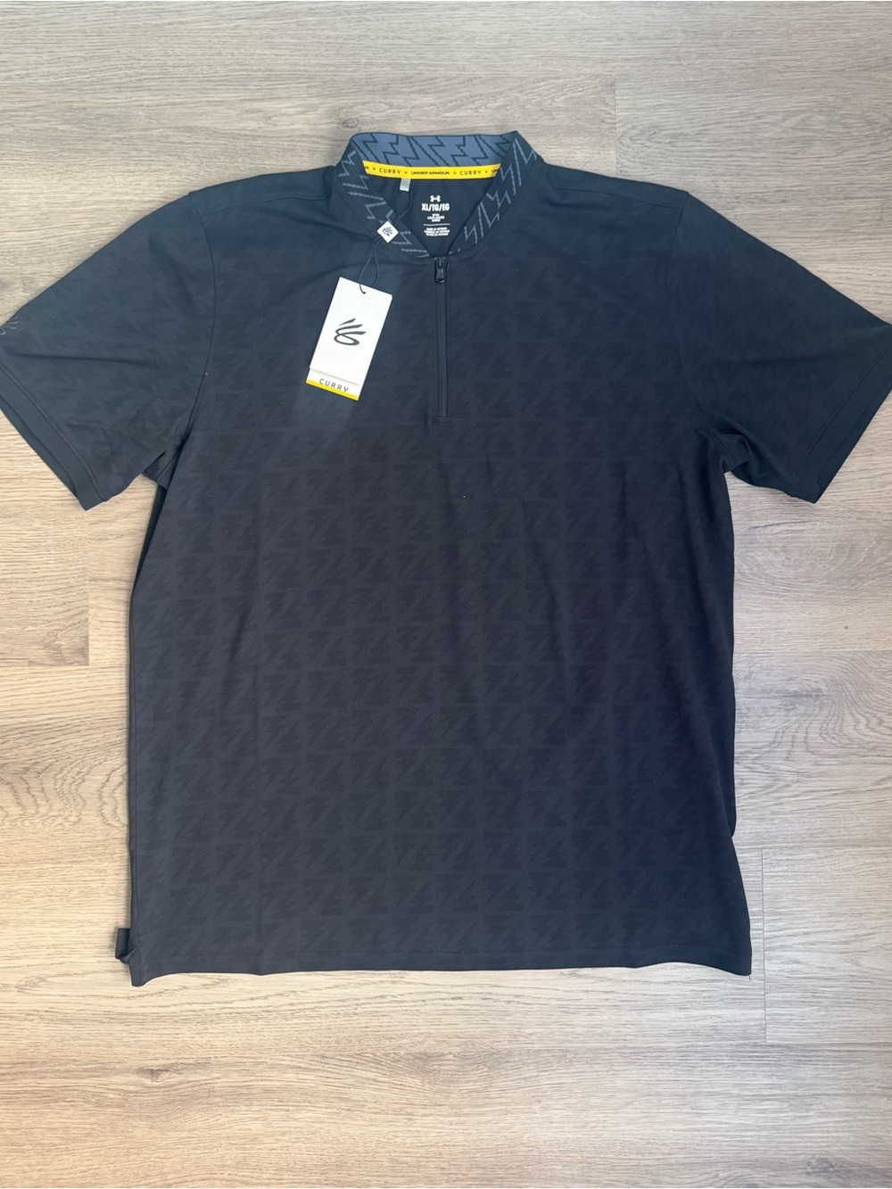 *NWT* Under Armour Steph Curry Jacquard Zip Polo Shirt Size XL